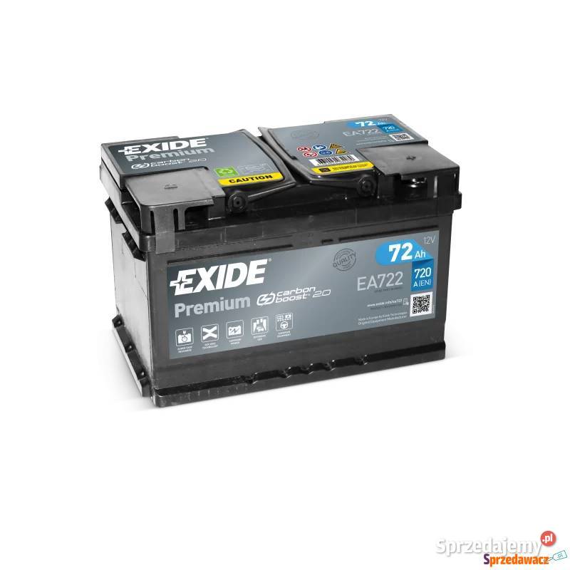 Akumulator 72Ah 720A Exide Premium DARMOWY DOWÓZ Białystok sprzedam