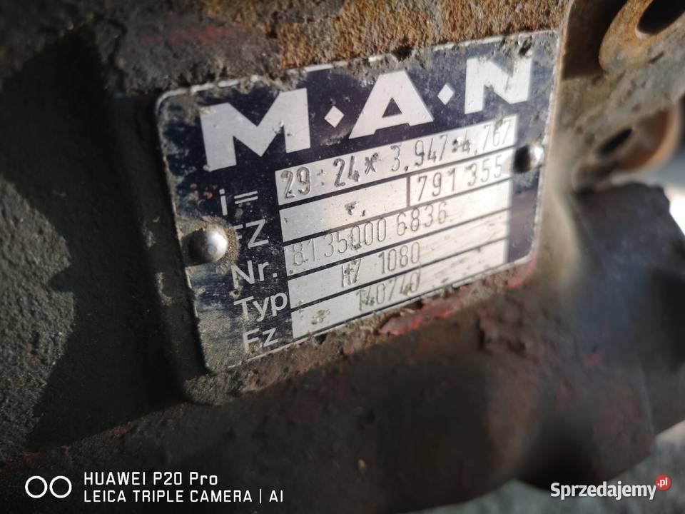 Most Dyfer MAN Zwolnica H7 1080 Części wielkopolskie