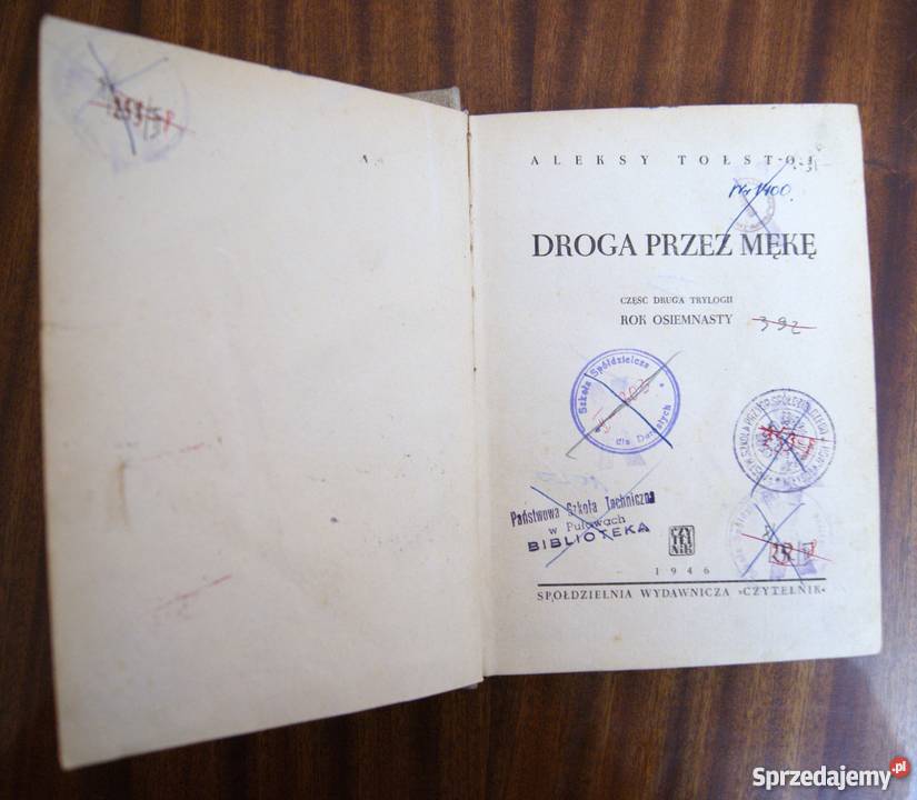 Aleksy Tołstoj Droga mękę cz II 1946 sprzedam