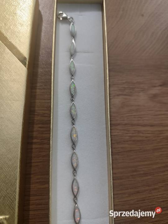 Złota bransoletka z opalem mazowieckie Warka