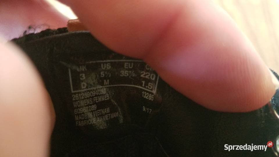 Buty CLARKS Trigenic GTX 3536 23 GoreTex Skóra czarny Półbuty Białystok