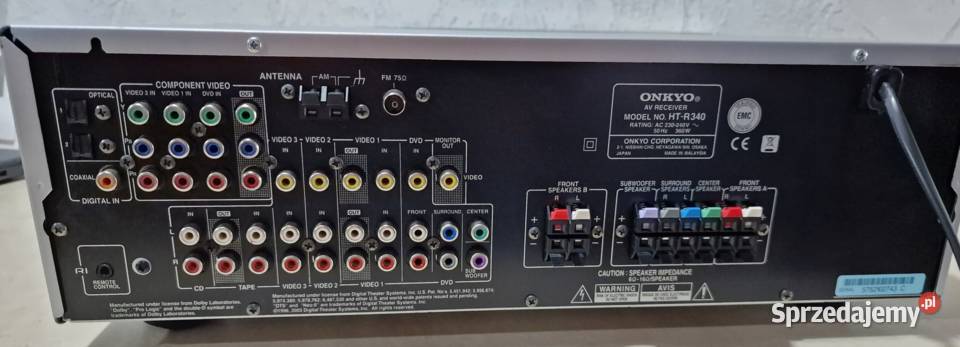 Wzmacniacz CD Reciver Onkyo HT R 340 HTR340 Elektronika Międzychód