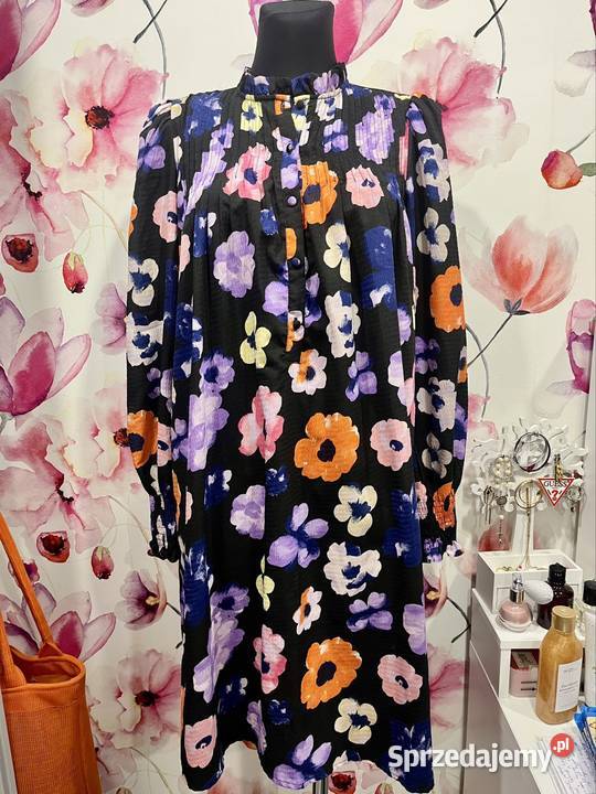 Vero moda sukienka modny wzór kwiaty hit 36 Choszczno