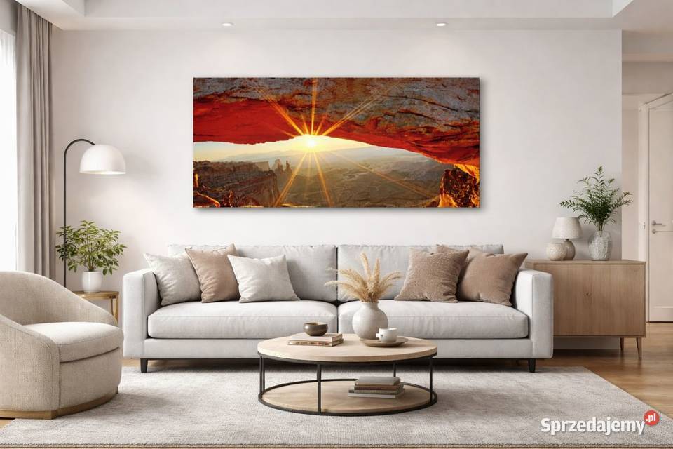 Panoramiczny obraz na płótnie 140x70 Zachód Wrocław sprzedam