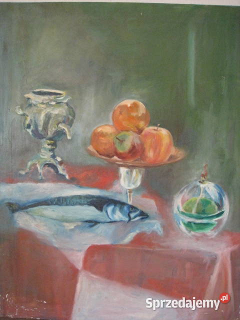 Obraz olejny martwa natura