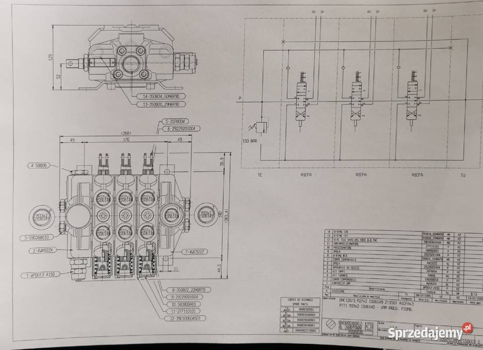 Rozdzielacz Hydrauliczny DNC1203 Słupsk