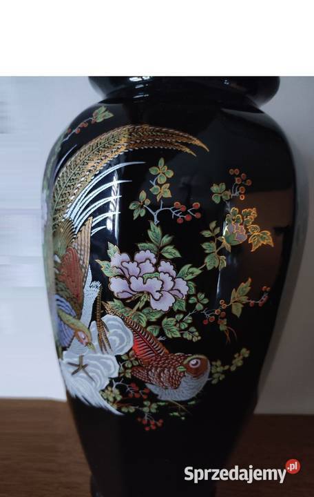 amfora wazon flakon ceramiczny z bażantem rajski Kielce