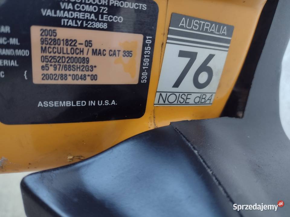 Pilarka McCulloch MAC CAT 335 HUSQVARNA