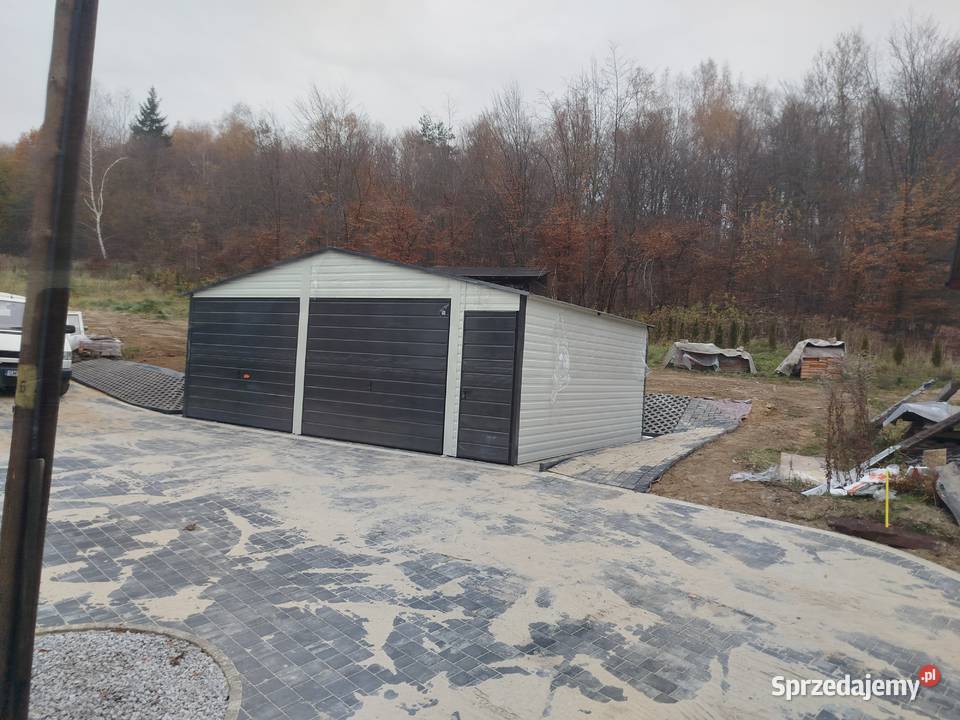 Garaż Blaszany BIAŁY SCHOWEK OGRODOWY MAGAZYN blacha łódzkie Łęczyca