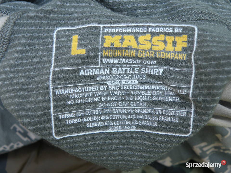 Combat shirt ABU tiger stripes large Militaria