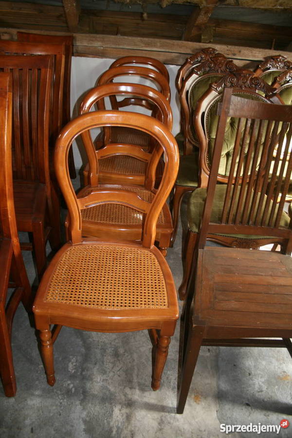Krzesła w stylu Ludwikowskim.Kolor czereśnia.10 sztuk.