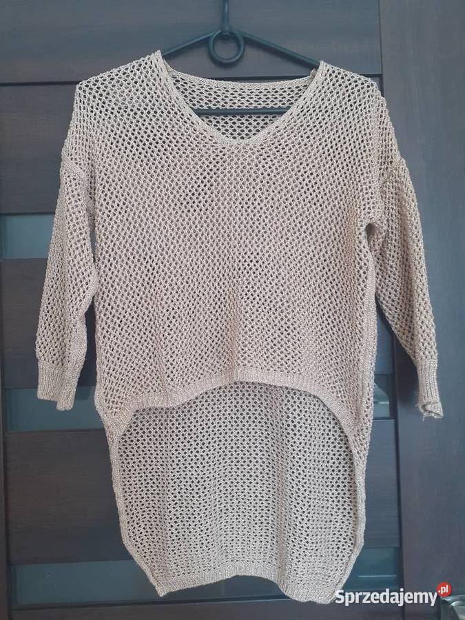 bluzka złota ażurowa SM sieć żółty/złoty pomorskie Gdańsk