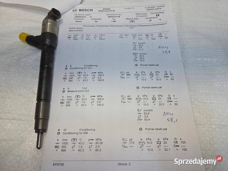 WTRYSK WTRYSKI WTRYSKIWACZE OPEL ASTRA K J