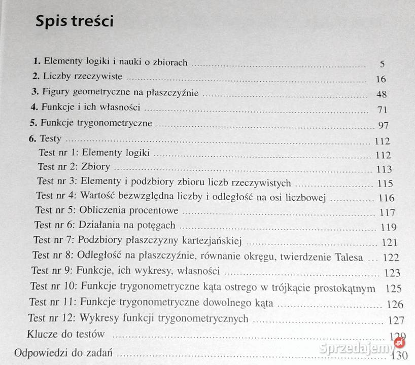 Matematyka 1 Zbiór zadań Zakres podstawowy M Kultura i Rozrywka Chełm