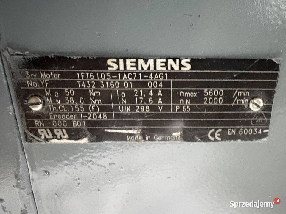 Siemens 1FT61051AC714AG1 Servo Motor Warszawa