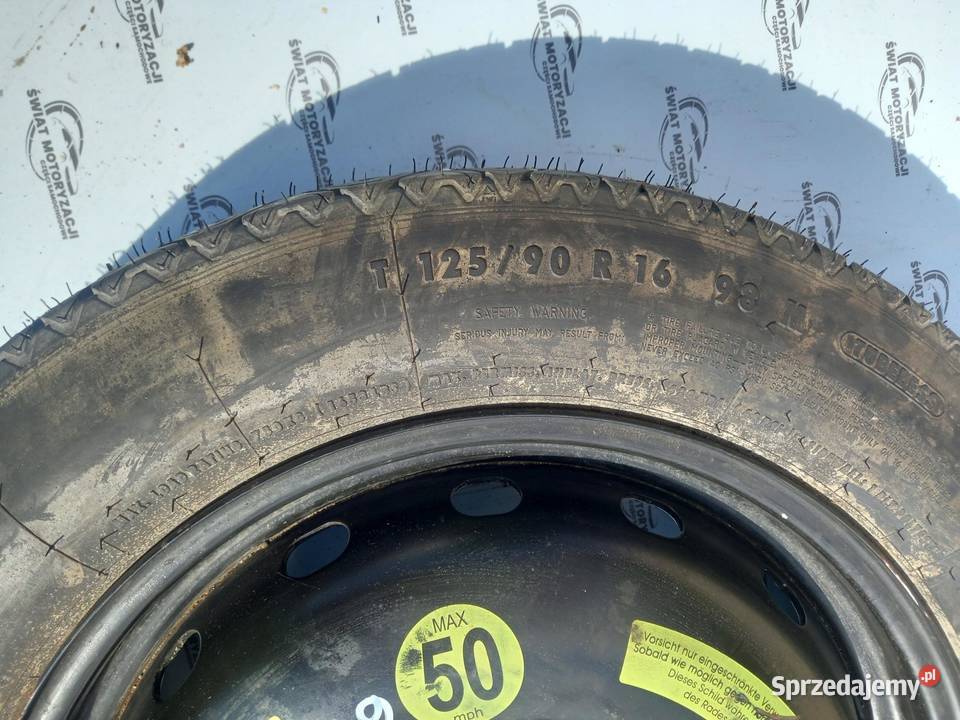 MERCEDES W169 koło dojazdowe 1259016 98M 5x112