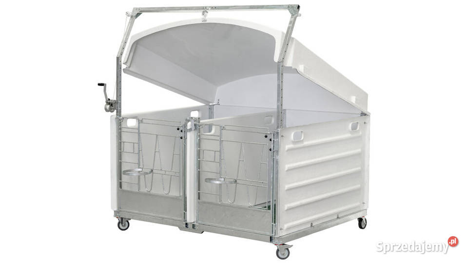 Zadaszenie podwójnych domków cieląt OpenTop