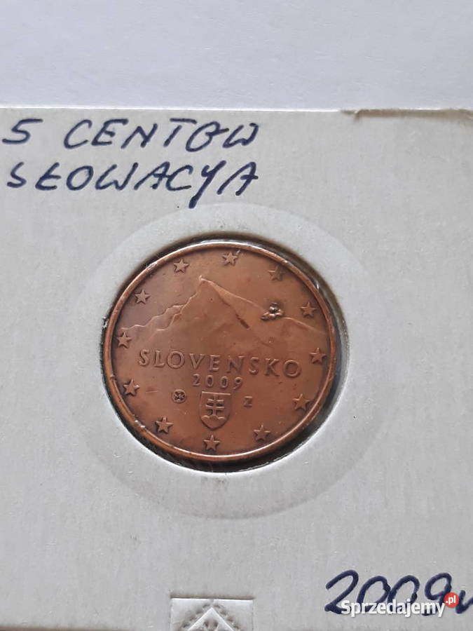 5 Eurocentów Słowacja 2009 r Konin