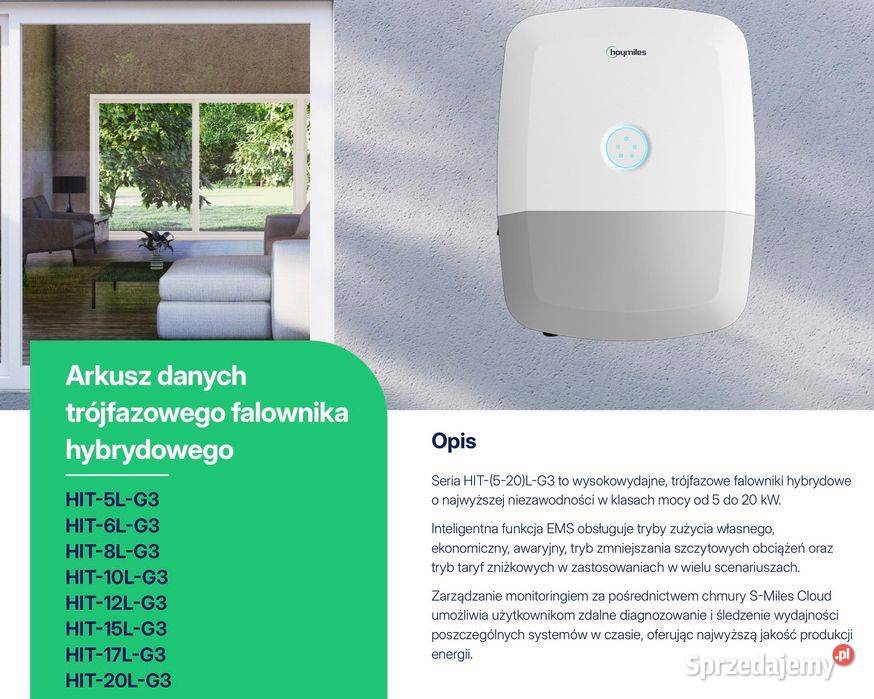 Inwerter Hybrydowy HOYMILES HIT15LG3 15 kW