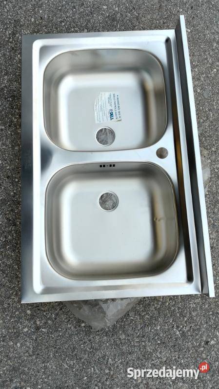 Zlew dwukomorowy 80x50 włoski nowy Kozienice