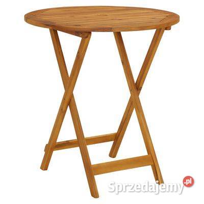vidaXL Składany stół ogrodowy 70 lite drewno Warszawa