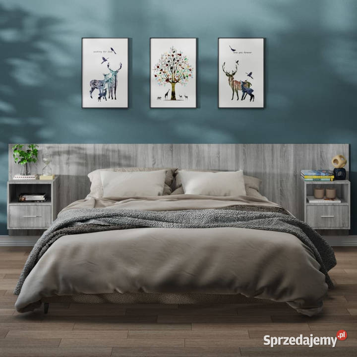 Wiszące szafki nocne 2 szary dąb sonoma WM816967 Warszawa