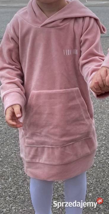 Welurowa sukienka kangurka I Love Milk 98104 3 lata+ śląskie Katowice