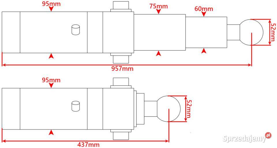 Hydraulika wywrotu 2m SKOK 520 5T 12V ZAWIASY I Pozostałe kujawsko-pomorskie Solec Kujawski