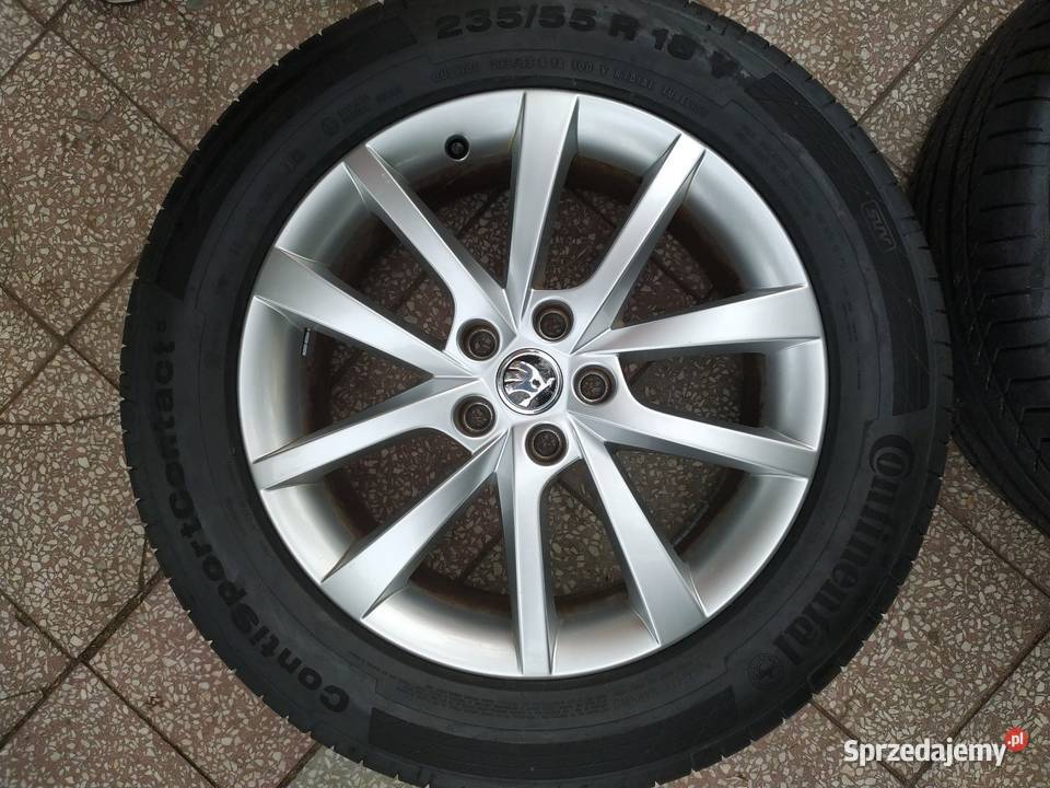 Oryginalne felgi Skoda Elbrus 18 opony letnie Bytów