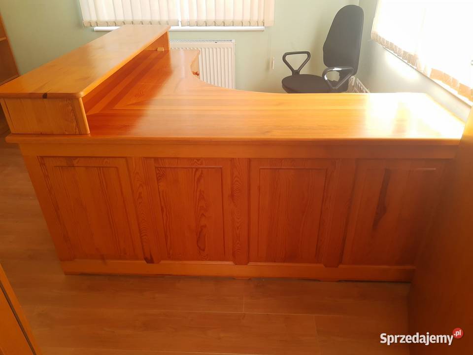 Biurko narożne sosnowe Czersk sprzedam