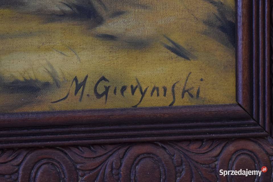 M Gierymski Pejzaż Jesień Most Rzeka Obraz Kraków