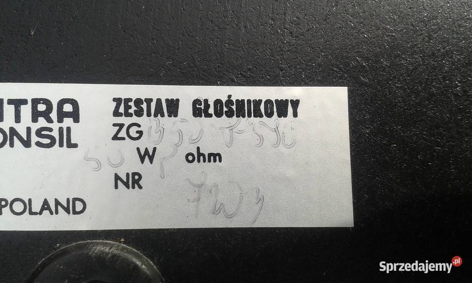 Kolumny Unitra Tonsil ZGB 50 8 590 Słuchawki i głośniki Gdynia sprzedam