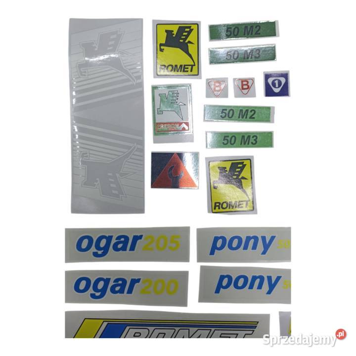 Naklejki Romet Komar Motorynka Ogar Różne Typy Chrzanów sprzedam