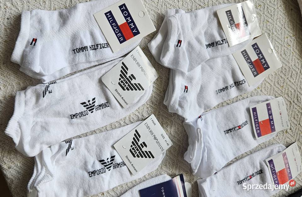 Skarpetki Tommy Hilfiger stopki białe czarne Konstancin-Jeziorna