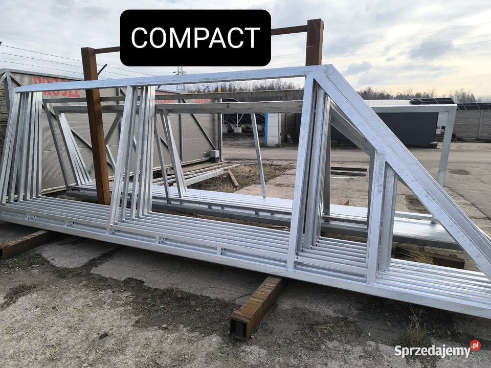 Brama przesuwna rama stelaż 4m COMPACT ocynk łódzkie