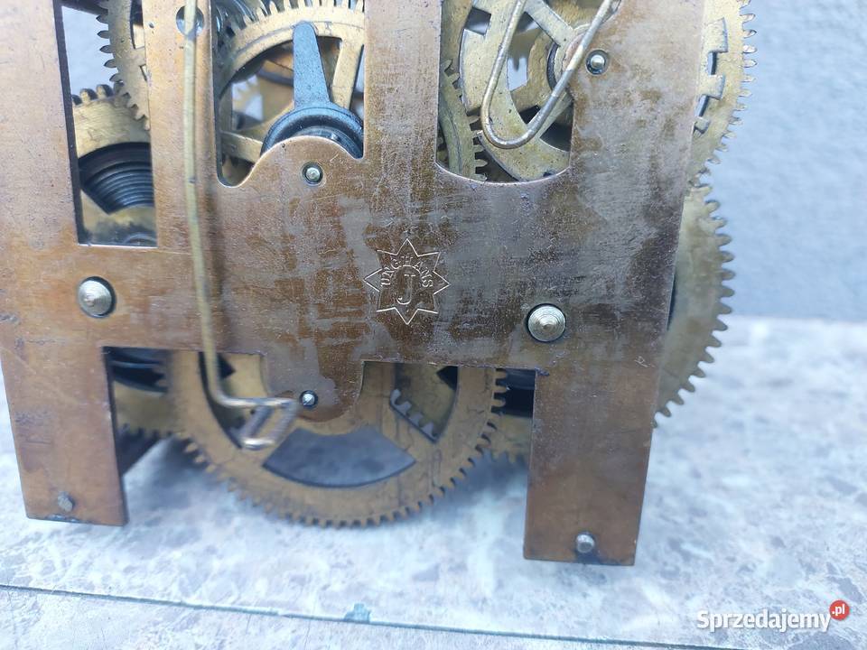 723 Mechanizm starego zegara ściennego Junghans Tczew