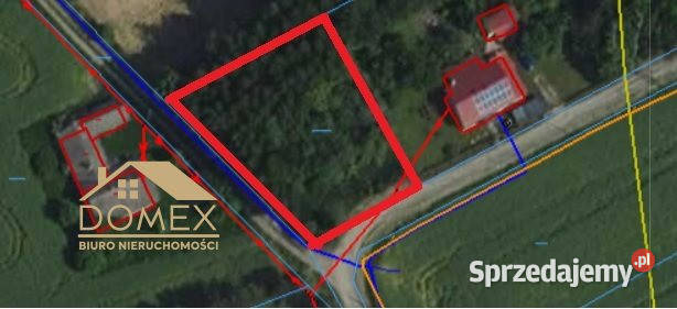 Ogłoszenie działka 1089m2 Kończyce Małe