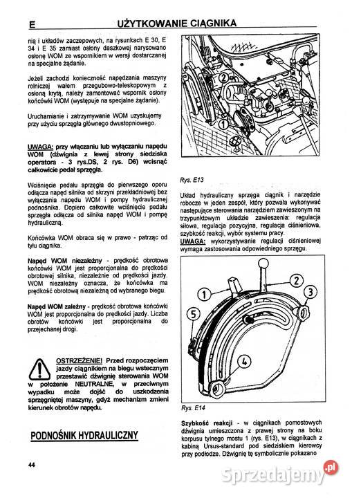 Instrukcja obsługi ursus 2812 3512 3514 Stalowa Wola