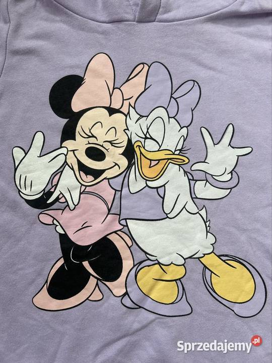 Bluza dziewczęca z kapturem 152 bluzka myszka