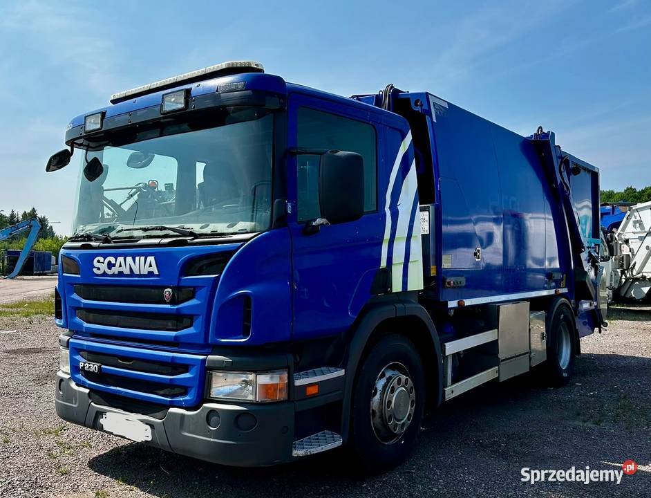 SCANIA P 230 śmieciarka 14 m3 NTM 2 k 5000kg Nowiny