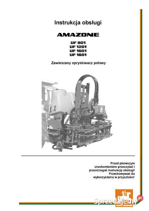 Instrukcja obsługi Amazone UF 901 1201 1501 1801 Pozostałe Szamotuły