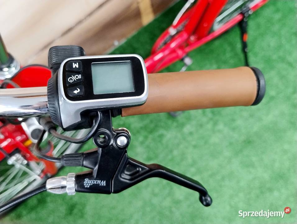 Rower elektryczy LUX CZERWONY 250W koło 26 rama Szczucin