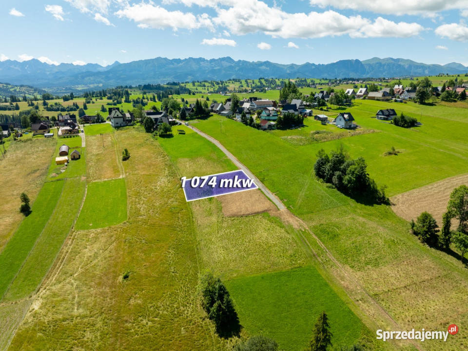 Działka budowlana Leszczyny 1074m2 Biały Dunajec sprzedam