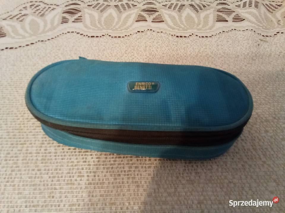 Piórnik niebieski vintage Enrico Benetti mazowieckie Warszawa sprzedam