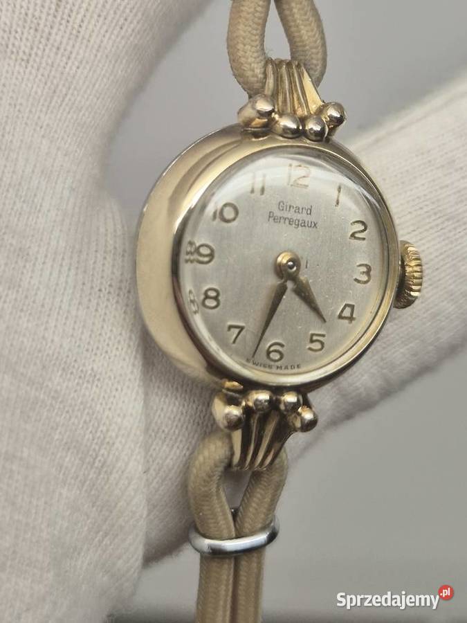 Damski zegarek vintage Girard Perregaux Au 20 śląskie Chorzów