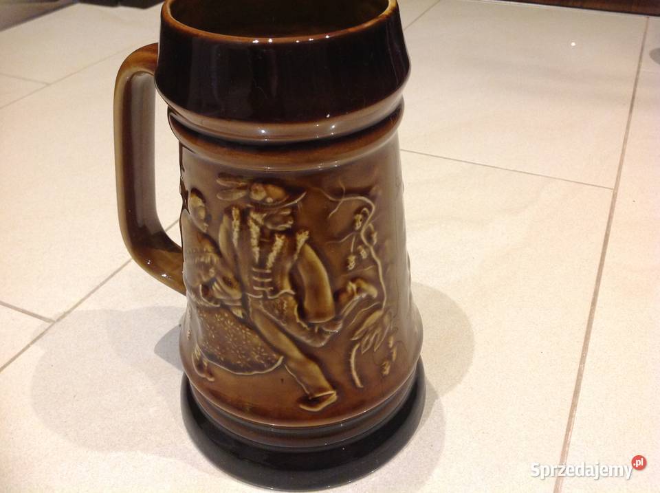 Stary Kufel Ceramiczny TUŁOWICE Sygnowany Nowa Sól