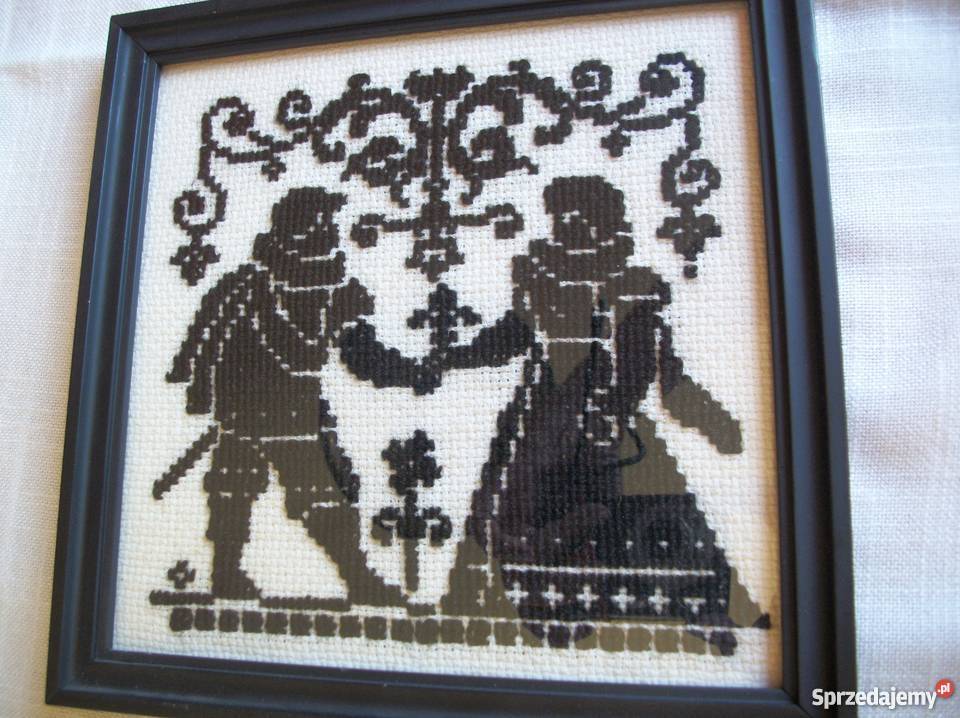 obraz wyszyty krzyżykami sprzedam