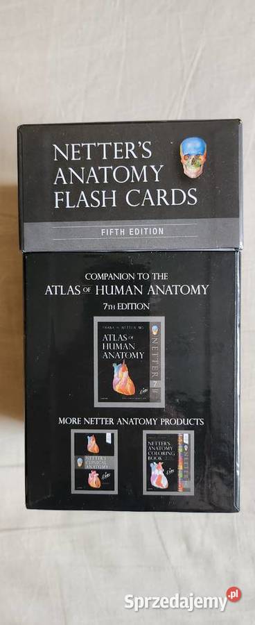 Netters Anatomy flash cards J Hansen Pozostałe Warszawa