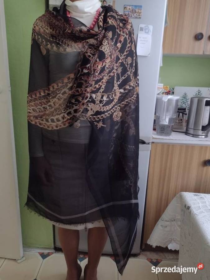 RIVER ISLAND Długi szal z łańcuchami z Londynu Kraków sprzedam