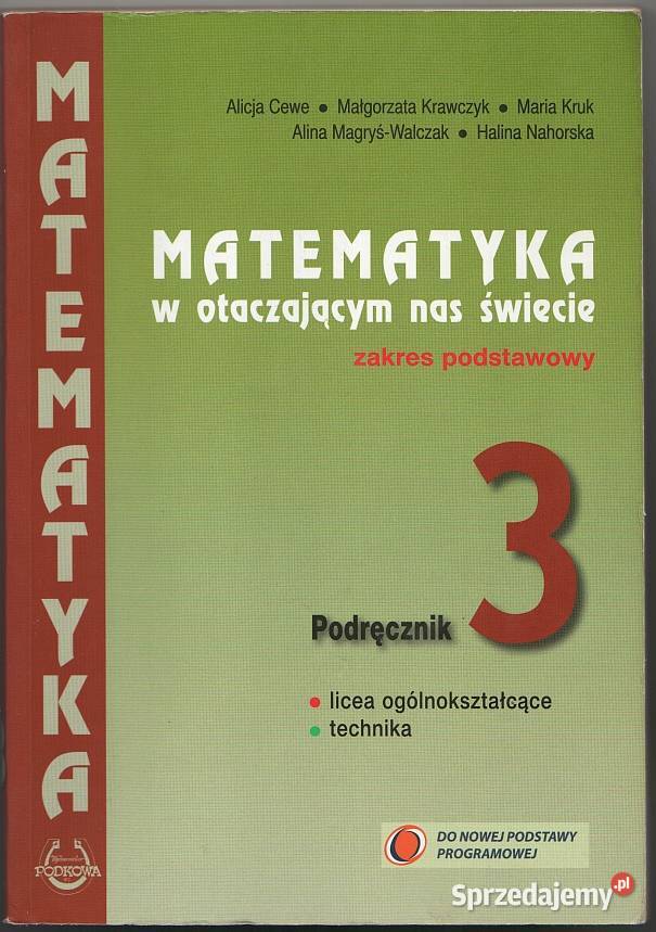 MATEMATYKA W OTACZAJĄCYM NAS ŚWIECIE 3 ZAKRES matematyka mazowieckie